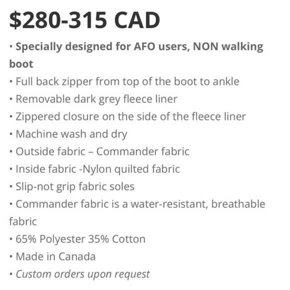 Koolway Sports Winter Snow Boots For Kids With Disabilities Non-Walking AFOs - Picture 6 of 11